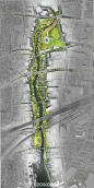 Mill River Park and Greenway公园和景观绿带规划设计平面图