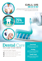牙疼牙医牙科护牙齿宣传广告海报