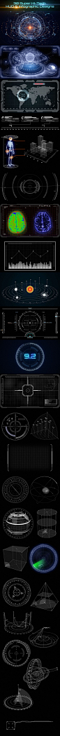 https://www.behance.net/gallery/24048515/30-Super-Hi-Tech-HUD-Infographic-Designs: 