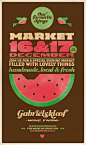 Gabrielskloof market poster - designed by twoshoes graphic design agency <3