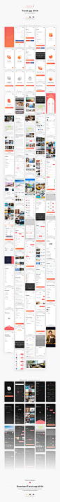 #APP模板#
旅行资讯航班机票预定酒店评论等app ui源文件sketch xd模板