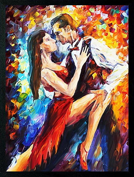 舞蹈人物油画 (1)