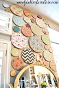 Sweet Pickins Embroidery Hoop Art - very pretty display