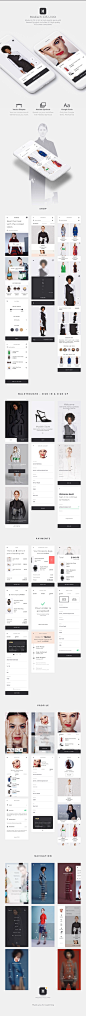 时尚服饰垂直类APP UI KITS [Sketch]