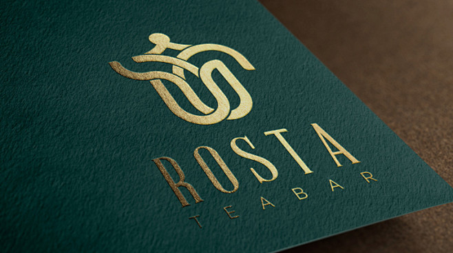 ROSTA品牌茶壶造型茶叶logo设计-...