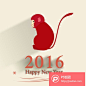 2016年猴子矢量   - PS饭团网