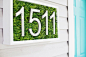 Love this! Modern House Number DIY (click through for tutorial)               