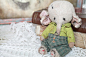 Fur set to create Artist Teddy elephant    5,1  inches OOAK. : Especially for my students, I prepared a kit for sewing an elephant so you could escape from an escape from the stores in search of materials, but simply order the kit and buy the missing.  Th