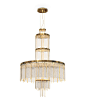 Pharo Chandelier Hotel Lobby Chandelier : Inspired by the imponent and robust structure of Lighthouses, Pharo Chandelier represents the rupture of the darkness with an imense, bright and luxurious shine! Made with Gold Plated Brass and Crystal Glass, this