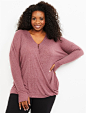 Plus Size Pull Over Hooded Nursing Wrap Top | Motherhood Maternity