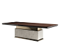 Rectangular dining table ROCK R by Capital Collection