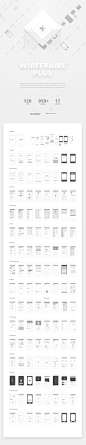 Wireframes plus : “Wireframe plus” – expertly crafted Wireframe Kit for quick and effortless prototyping and mobile app. Contains 120 screen and a set of ui elements to quickly create their own screen. His will definitely save your time and energy in desi