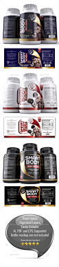 Supplement Label Template (003) - Packaging Print Templates