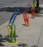 “Clip Art”, the new bike rack - Washington  - USA - July  23, 2010 -  As part of its ongoing beautification program to bring public art and install more bike racks in the city, the Golden Triangle Business Improvement District (BID) unveiled a new artisti