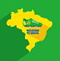 巴西世界杯地图背景矢量素材，素材格式：EPS，素材关键词：地图,世界杯,巴西,球鞋