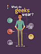 Geek infographic : What do geeks wear? What's the best gift for geeks? What geeks eat?