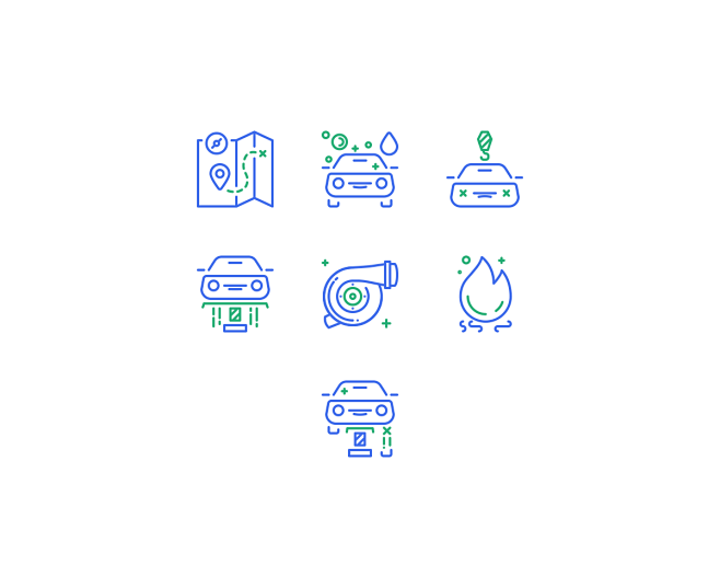 car services icons