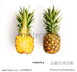 Creative layout made of pineapple. Flat lay. Food concept.