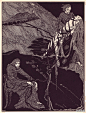 1919年，所有人都想要一本爱伦坡的《Tales of Mystery and Imagination》，不是因为装帧用了上等犊皮纸与真金烫字，而是因为Harry Clarke的插图。这位爱尔兰插画师以一种黑暗诡异的风格在#那些黄金年代# 留下了自己声望。而我们是否在他的作品中看到了细川智荣子、小岛文美、甚至是蒂姆·伯顿的雏形呢？ ​​​​