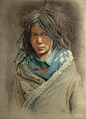 【转载】【素描速写】国画纸上画的彩色铅笔肖像画(列卫)[33P] - snowandsnow的日志 - 网易博客