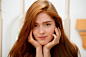 People 2880x1920 Jia Lissa MetArt Magazine redhead women indoors model pornstar women face bokeh looking at viewer green eyes depth of field pink lipstick