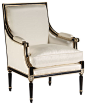 Louis XVI Upholstered Armchair traditional-armchairs-and-accent-chairs