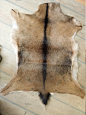 Handmade leather rug from african goat by TerraLeatherBulgaria: 非洲羊皮革