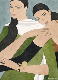 夏小姐姐姐采集到插画Kelly Beeman 时尚