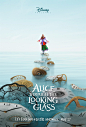 2016美国《爱丽丝梦游仙境2：镜中奇遇记Alice Through the Looking Glass》 #电影# #海报#