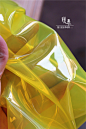 香蕉黄果冻膜 风衣雨衣tpu透明彩色膜服装背景防水设计师创意布料-tmall.com天猫