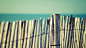 beach fences view skies sea  / 2560x1440 Wallpaper