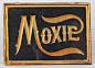 Circa 1900 Petite Debossed Cardboard Moxie Sign