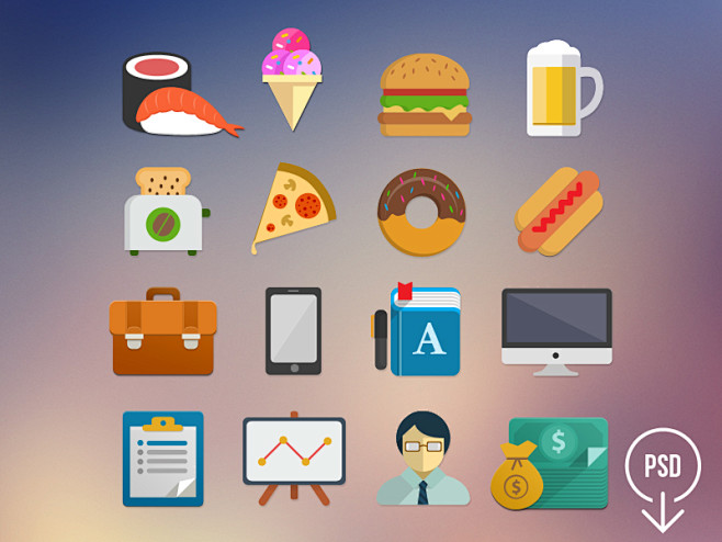 Free Flat Icons Set ...