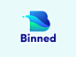 Binned logo animation tubik