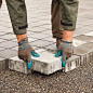 placing concrete permeable-pavers for a new driveway: 