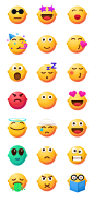 精致一组表情Emoji图标icon元素UI设计素材PNG格式SVG格式素材-淘宝网