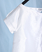 RIMLESS无边独立设计师品牌vintage电光上衣直筒镂空短袖 原创 新款 2013
