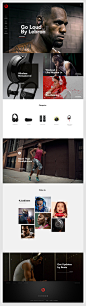 Beats耳机产品网站排版设计