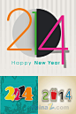 2014创意新年背景图设计