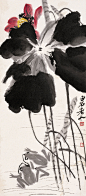 齐白石高清国画作品 花鸟鱼虫虾蟹 设计临摹喷绘装饰画大图片素材-淘宝网