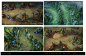 Trent Kaniuga Summoners Rift league of Legends concept art mood explorations, Trent Kaniuga - Aquatic Moon : Concept illustration of some rendering exploration for the new Summoners Rift map for League of Legends. This piece was done while I was in-house,