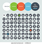 Set of web icons for business, finance and communication