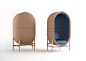 CAPSULE soft seating collection for PALAU : Capsule soft seating collection offers a stylish solution to the increasing need for concentration and privacy in office environments. In an atmosphere of security, comfort, and innovation you can make phone cal