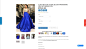 A-Line V-Neck Low Cut Royal Blue Satin Prom/Evening Dress with Beading