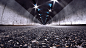 General 2560x1440 architecture interiors abandoned silent road tunnel lights stones concrete walls arch