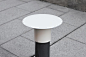 teratoma productions transforms generic bollards into functional street furniture : design studio teratoma productions' plug a set project features a collection of street furniture transforming bollards into temporary seats and tables.