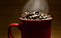 咖啡与咖啡豆特写34058_美食类_咖啡/巧克力/牛奶_图库壁纸_联盟素材