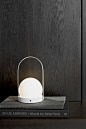 LED Carrie Lamp - Minimalissimo : Norm Architects' LED Carrie Lamp has become quite the subtle and clever luminaire staple. Designed for manufacturer Menu, this portable USB charged la...