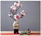 新中式现代陶瓷花瓶花器花具亮釉客厅玄关桌面花瓶花艺家居摆设品-淘宝网