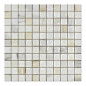 Oracle Tile and Stone - Calacatta Gold Italian Calcutta Marble Polished 1"x1 Mosaic Tile - Premium Grade Italian Calacatta Gold (Calacatta Oro) Marble Polished 1 X 1 Mosaic Tiles are perfect for any interior/exterior projects (e.g. kitchen backsplash